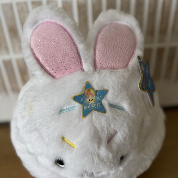 NEW FAO Schwarz 12" Glow Brights Bunny Cupcake Plush, Light Up & Sounds Cozzy - Picture 3 of 8
